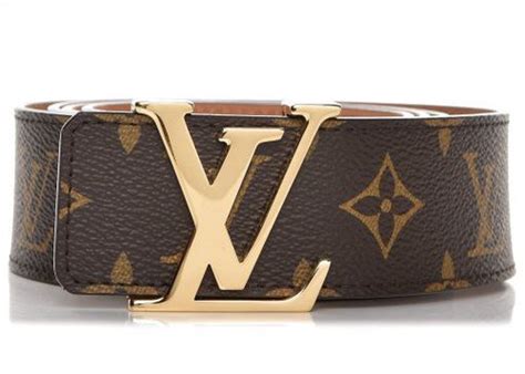 louis vuitton belt initiales monogram brown brass|m9808.